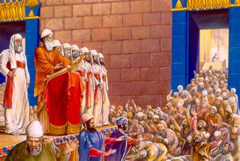 Sacre.org | Nehemiah 8:2-4a, 5-6, 8-10